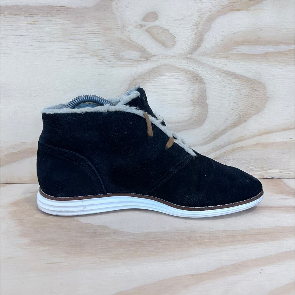 Cole Haan - Grand Os Fleece Lined - Chukka Boots - Black - Women's - 8B - W04129 - Picture 5 of 9